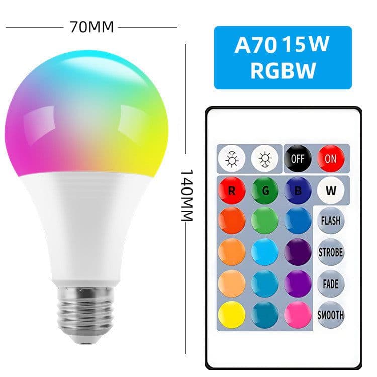 image-Color-Changing Bulb 16 Color Led Live Light Colorful Remote Control Rgb Color Indoor Smart Dimming