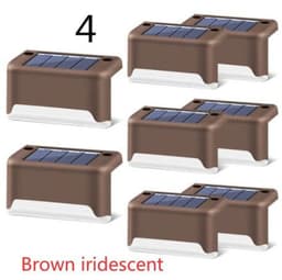 image-New Upgrade Waterproof LED Solar Fence Lamp Solar Deck Lights Solar Step Light Outdoor For Patio Stairs Garden Pathway Step Yard