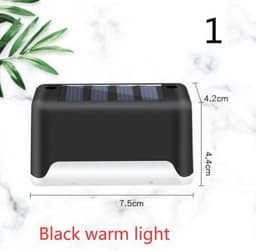 image-New Upgrade Waterproof LED Solar Fence Lamp Solar Deck Lights Solar Step Light Outdoor For Patio Stairs Garden Pathway Step Yard