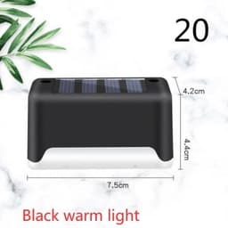 image-New Upgrade Waterproof LED Solar Fence Lamp Solar Deck Lights Solar Step Light Outdoor For Patio Stairs Garden Pathway Step Yard