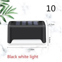 image-New Upgrade Waterproof LED Solar Fence Lamp Solar Deck Lights Solar Step Light Outdoor For Patio Stairs Garden Pathway Step Yard