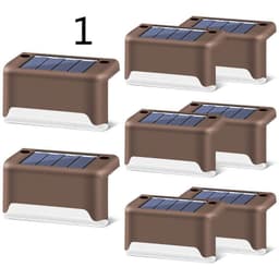 image-New Upgrade Waterproof LED Solar Fence Lamp Solar Deck Lights Solar Step Light Outdoor For Patio Stairs Garden Pathway Step Yard