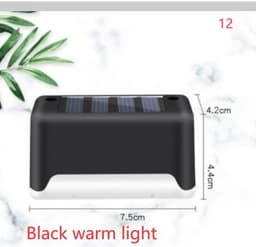 image-New Upgrade Waterproof LED Solar Fence Lamp Solar Deck Lights Solar Step Light Outdoor For Patio Stairs Garden Pathway Step Yard