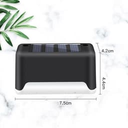 image-New Upgrade Waterproof LED Solar Fence Lamp Solar Deck Lights Solar Step Light Outdoor For Patio Stairs Garden Pathway Step Yard