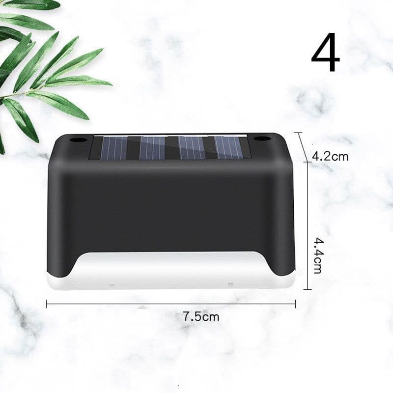 image-New Upgrade Waterproof LED Solar Fence Lamp Solar Deck Lights Solar Step Light Outdoor For Patio Stairs Garden Pathway Step Yard