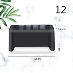 image-New Upgrade Waterproof LED Solar Fence Lamp Solar Deck Lights Solar Step Light Outdoor For Patio Stairs Garden Pathway Step Yard