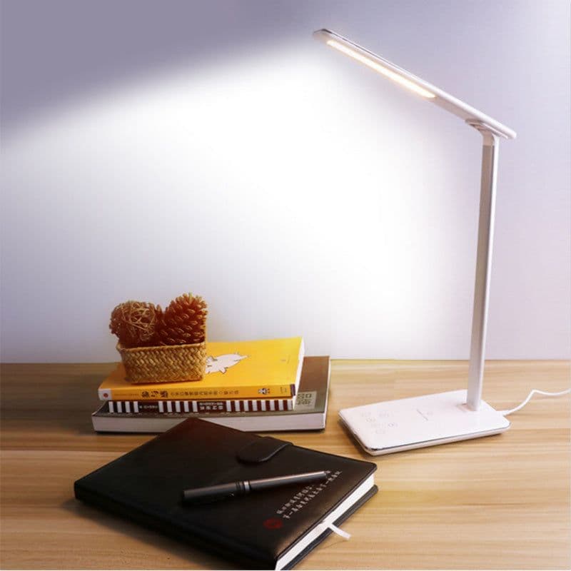 image-Huawei Apple Wireless Charging Desk Lamp LED Eye Protection Desk Lamp Bedside Folding