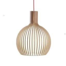 image-Nordic Birdcage Chandelier Solid Wood Chandelier Retro Birdcage Simple Homestay Bar Counter Bedroom Coffee Shop Chandelier
