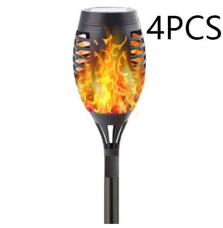 image-Solar Torch Outdoor 96Led Landscape Flood Light Garden Lawn And Garden Decoration Induction Wall Lamp