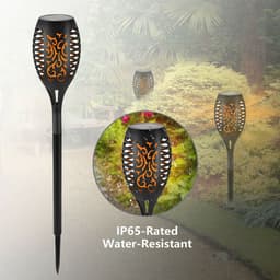 image-Solar Torch Outdoor 96Led Landscape Flood Light Garden Lawn And Garden Decoration Induction Wall Lamp