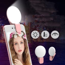 image-Mini Fill Light For Beauty Selfie Round Live Clip External LEDmini Small Q Mobile Phone Selfie Fill Light