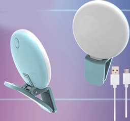 image-Mini Fill Light For Beauty Selfie Round Live Clip External LEDmini Small Q Mobile Phone Selfie Fill Light