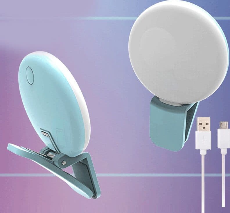 image-Mini Fill Light For Beauty Selfie Round Live Clip External LEDmini Small Q Mobile Phone Selfie Fill Light