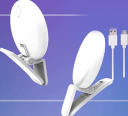 image-Mini Fill Light For Beauty Selfie Round Live Clip External LEDmini Small Q Mobile Phone Selfie Fill Light