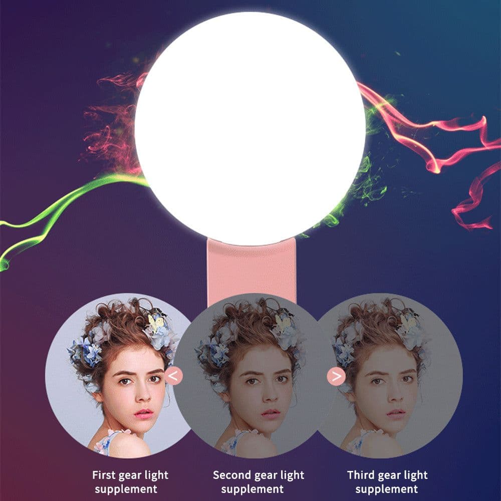 image-Mini Fill Light For Beauty Selfie Round Live Clip External LEDmini Small Q Mobile Phone Selfie Fill Light