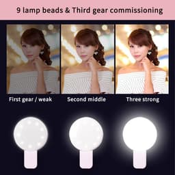 image-Mini Fill Light For Beauty Selfie Round Live Clip External LEDmini Small Q Mobile Phone Selfie Fill Light