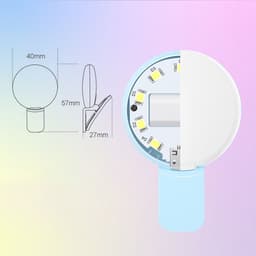 image-Mini Fill Light For Beauty Selfie Round Live Clip External LEDmini Small Q Mobile Phone Selfie Fill Light