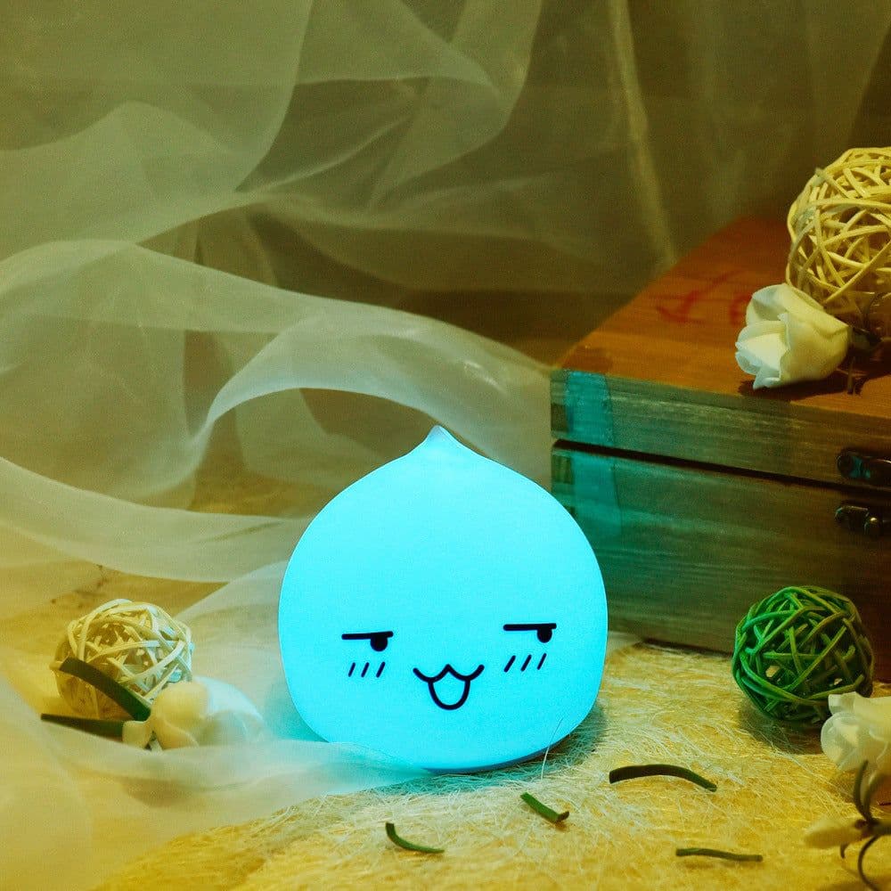 image-Led Colorful Night Light Manufacturer Water Drop Silicone Night Light Cross-Border Supply Christmas Hot Silicone Night Light
