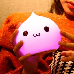 image-Led Colorful Night Light Manufacturer Water Drop Silicone Night Light Cross-Border Supply Christmas Hot Silicone Night Light