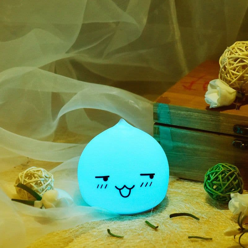 image-Led Colorful Night Light Manufacturer Water Drop Silicone Night Light Cross-Border Supply Christmas Hot Silicone Night Light