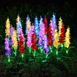 image-Solar Light LED Violet Lawn Light Outdoor Waterproof Garden Courtyard Park Path Corridor Lawn Decorative Lighting