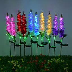 image-Solar Light LED Violet Lawn Light Outdoor Waterproof Garden Courtyard Park Path Corridor Lawn Decorative Lighting