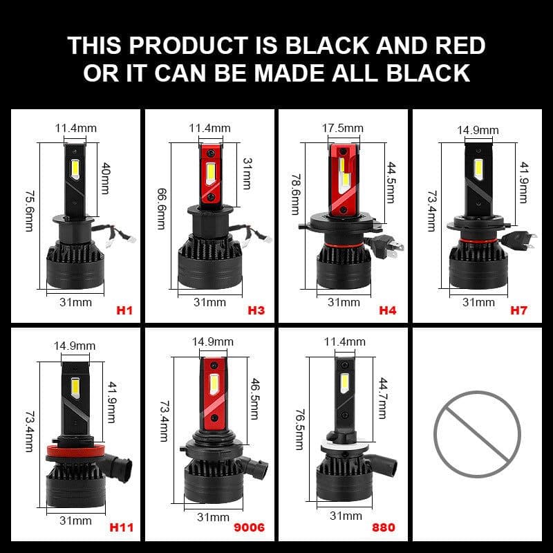 image-45W Car Led Headlights Far And Near Light Modified Front Fog Lights