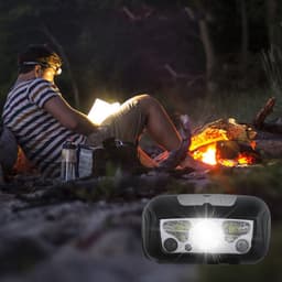 image-Sensor Headlight USB Charging Strong Light Outdoor Light LED Red Running Light