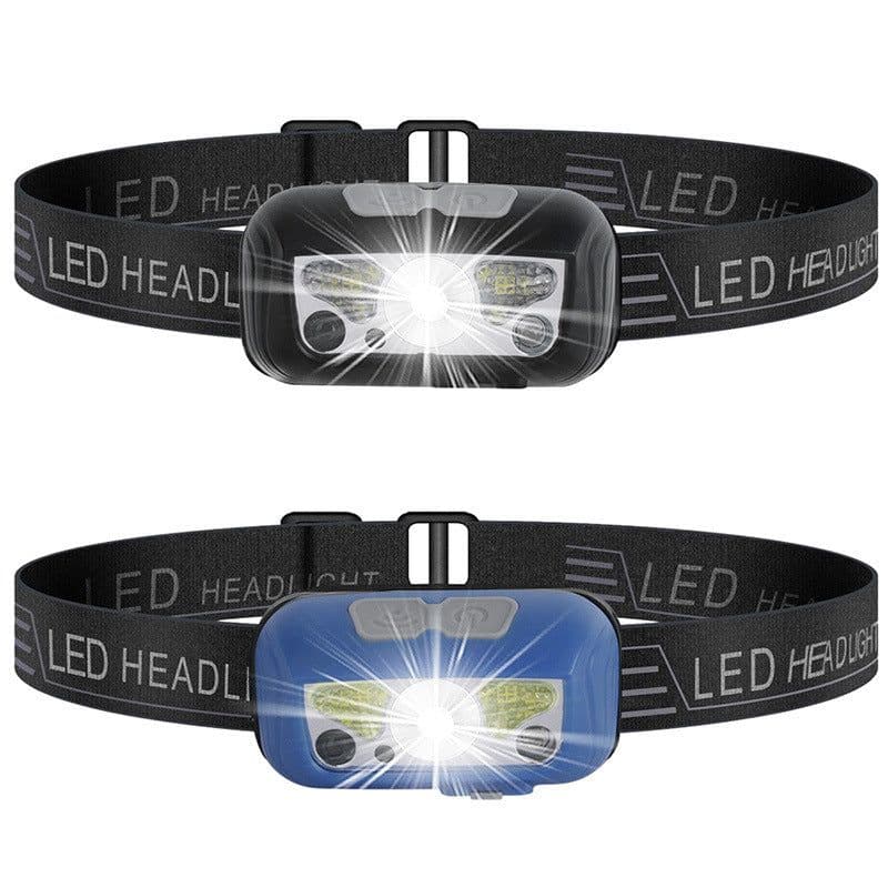image-Sensor Headlight USB Charging Strong Light Outdoor Light LED Red Running Light