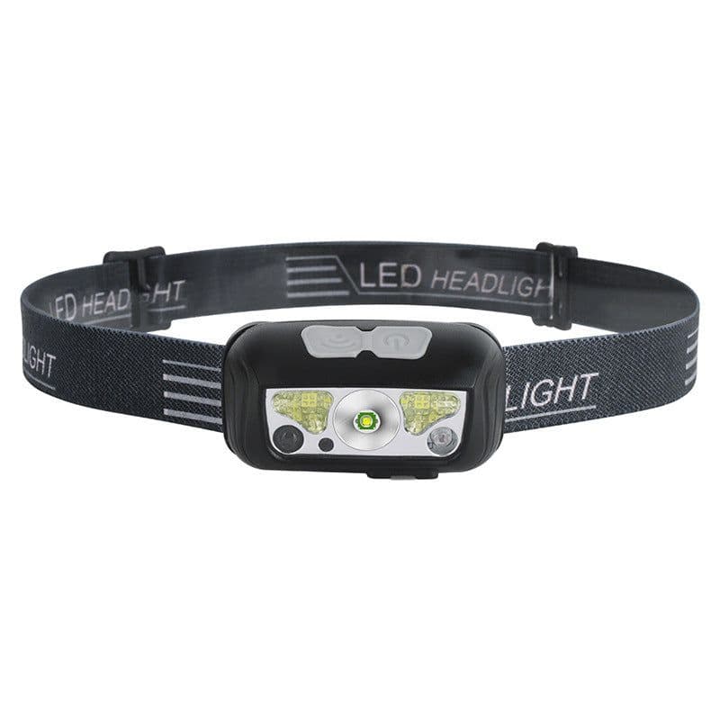 image-Sensor Headlight USB Charging Strong Light Outdoor Light LED Red Running Light