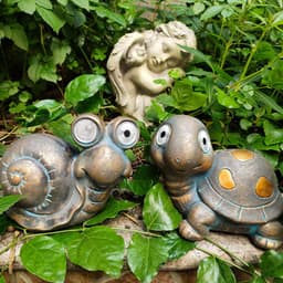 image-Solar Light Outdoor Garden Owl Decoration Tortoise Snail LED Decoration
