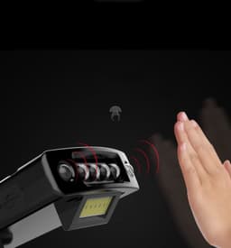 image-Power Indicator USB Rechargeable Fishing Headlight Night Fishing Cap Clip Light Strong Light Clip Cap Light