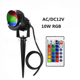 image-10W Rgb Lawn Lamp Colorful Remote Control Floodlight Outdoor Tree Lamp