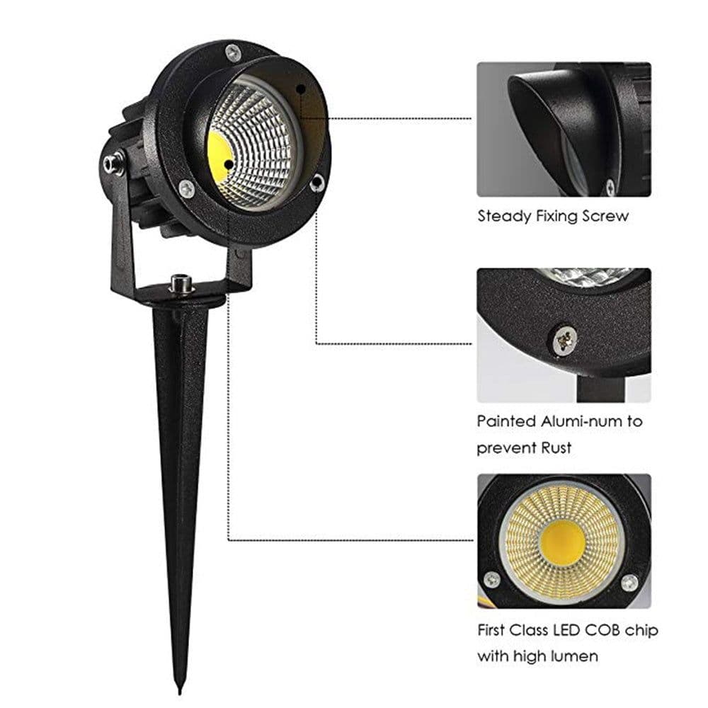 image-10W Rgb Lawn Lamp Colorful Remote Control Floodlight Outdoor Tree Lamp