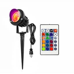 image-10W Rgb Lawn Lamp Colorful Remote Control Floodlight Outdoor Tree Lamp