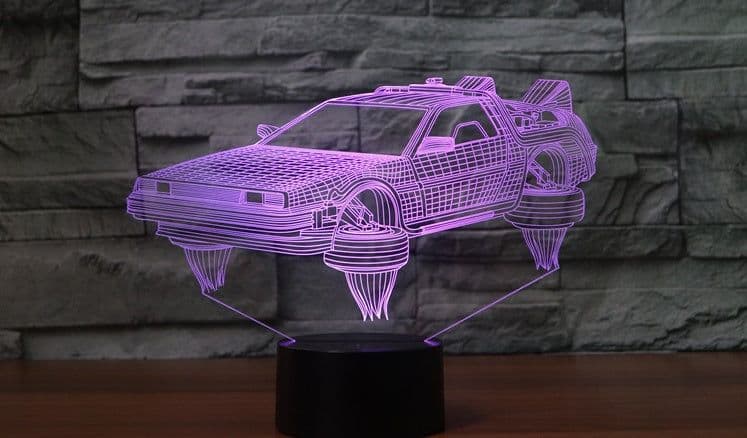 image-Small Night Light Children Bedroom Decoration Children Study Room 3d Lights Sci-fi Car