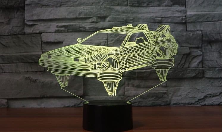 image-Small Night Light Children Bedroom Decoration Children Study Room 3d Lights Sci-fi Car