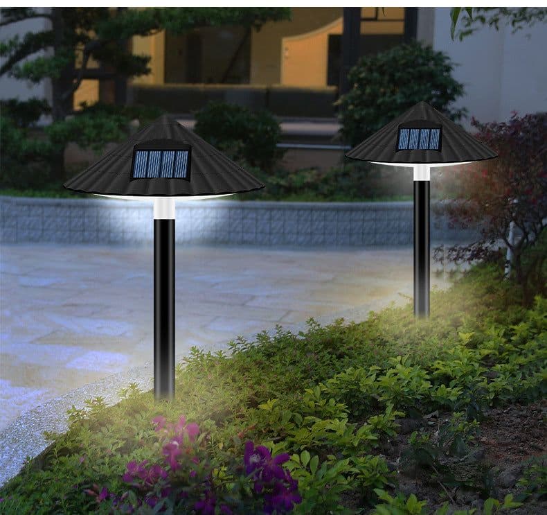 image-Solar Lawn Umbrella Lights Solar Plug Control Intelligent Road Lamps Outdoor Landscape Garden Decoration Mushroom Lights