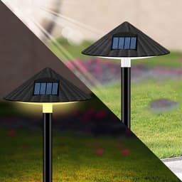image-Solar Lawn Umbrella Lights Solar Plug Control Intelligent Road Lamps Outdoor Landscape Garden Decoration Mushroom Lights