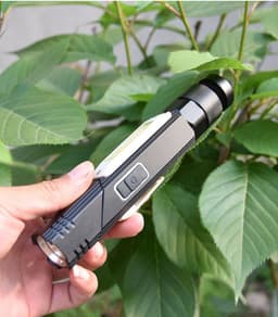 image-LED Work Light Red And White Light Folding Light Multifunctional Flashlight