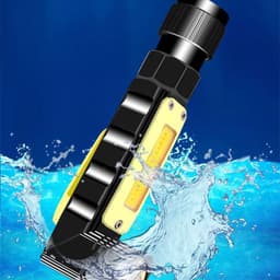 image-LED Work Light Red And White Light Folding Light Multifunctional Flashlight