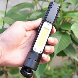 image-LED Work Light Red And White Light Folding Light Multifunctional Flashlight