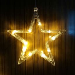 image-Christmas Lights LED Fawn Bells Pine Tree Stars Moon Shaped Decorative Lights