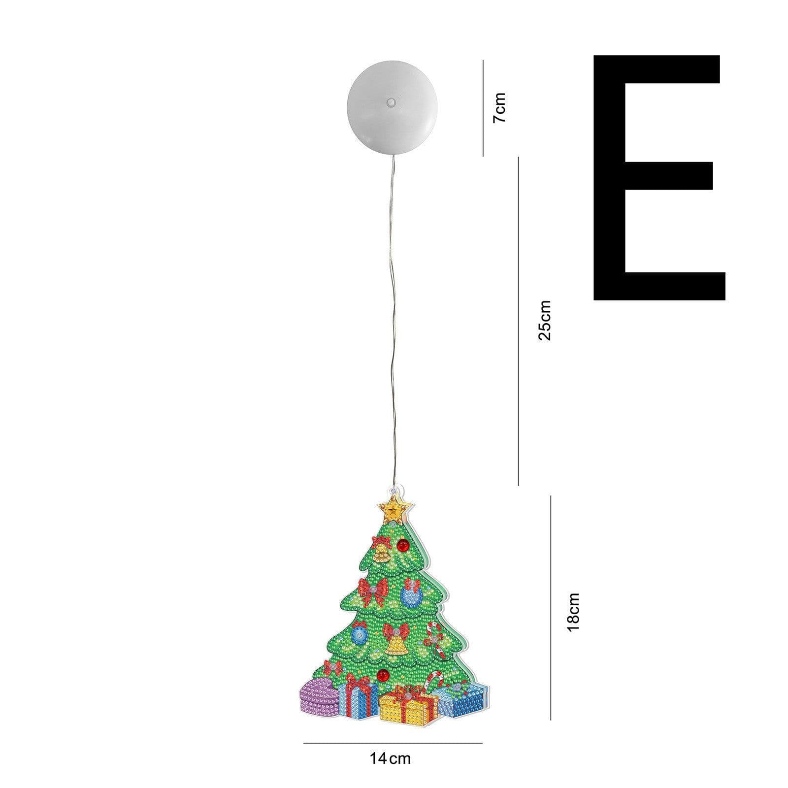 image-LED Showcase Glass Window Party Decoration Lights With Suction Cups