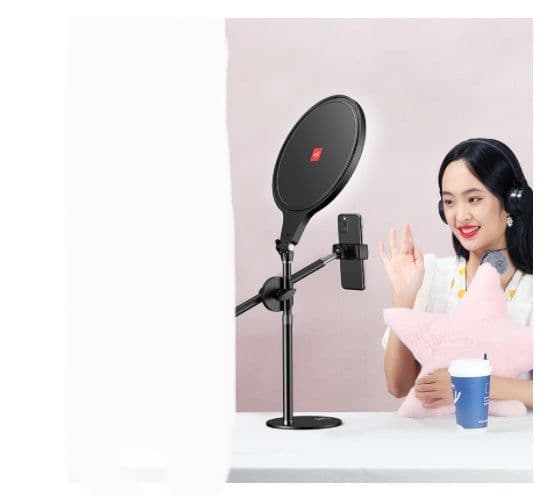 image-Photo Full Screen Beauty Lamp Mobile Phone Telescopic Desktop Floor Fill Light Bracket