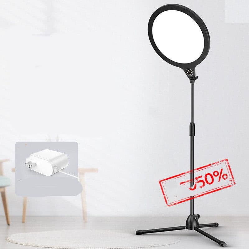 image-Photo Full Screen Beauty Lamp Mobile Phone Telescopic Desktop Floor Fill Light Bracket