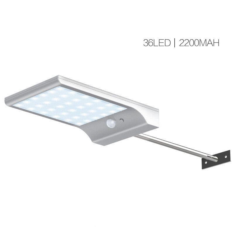 image-36LED Solar Human Body Induction Outdoor Waterproof Courtyard Wall Lamp