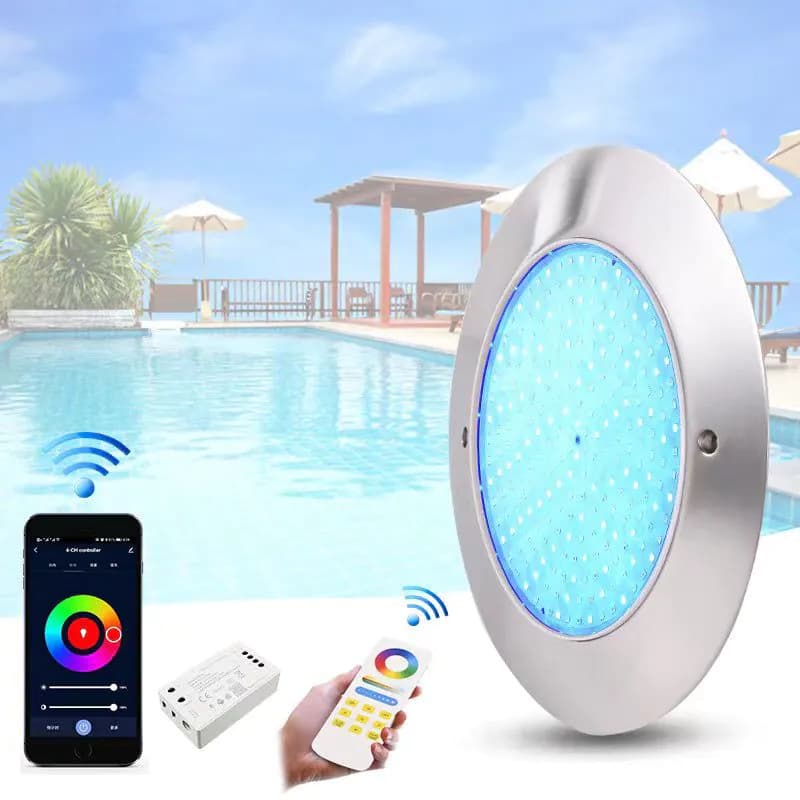 image-Outdoor Landscape Ultra-thin Led Stainless Steel Swimming Pool Light