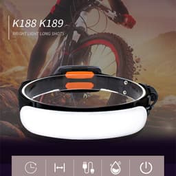 image-New Large Flood Light Led Headlight Outdoor Camping USB Charging