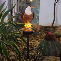 image-Solar Resin Eagle Lawn Lamp Outdoor Garden Villa Decoration Landscape Lamp